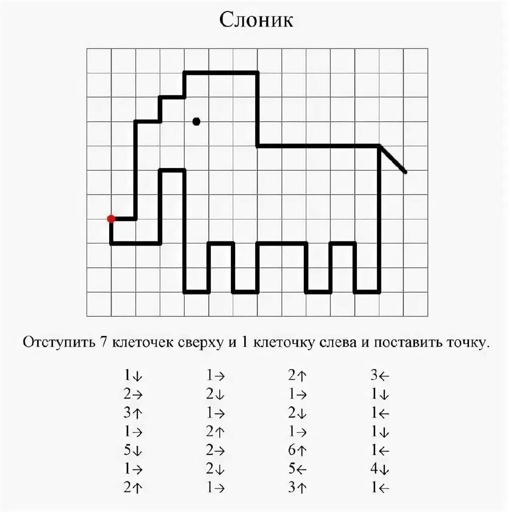 Графический диктант – МБДОУ «Детский сад № 221»